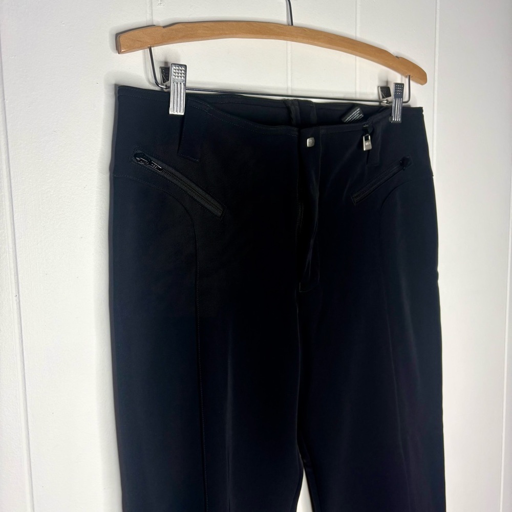 Nils Jan Stretch Snow Ski Pants Size 12 Long Black Sportswear Waterproof Zip Ski - Picture 4 of 12